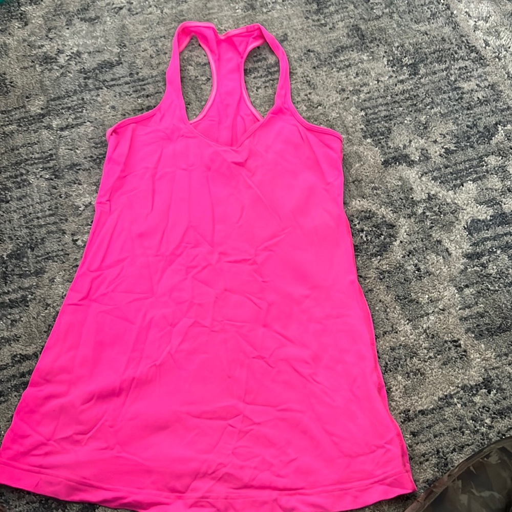 Hot pink lululemon tank top
